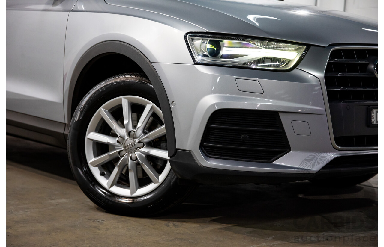 02/2016 Audi Q3 1.4 TFSI (110kW) FWD 8U MY15 4D Wagon Floret Silver Turbo 1.4L