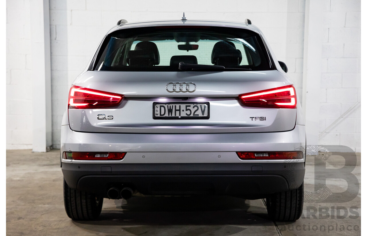02/2016 Audi Q3 1.4 TFSI (110kW) FWD 8U MY15 4D Wagon Floret Silver Turbo 1.4L