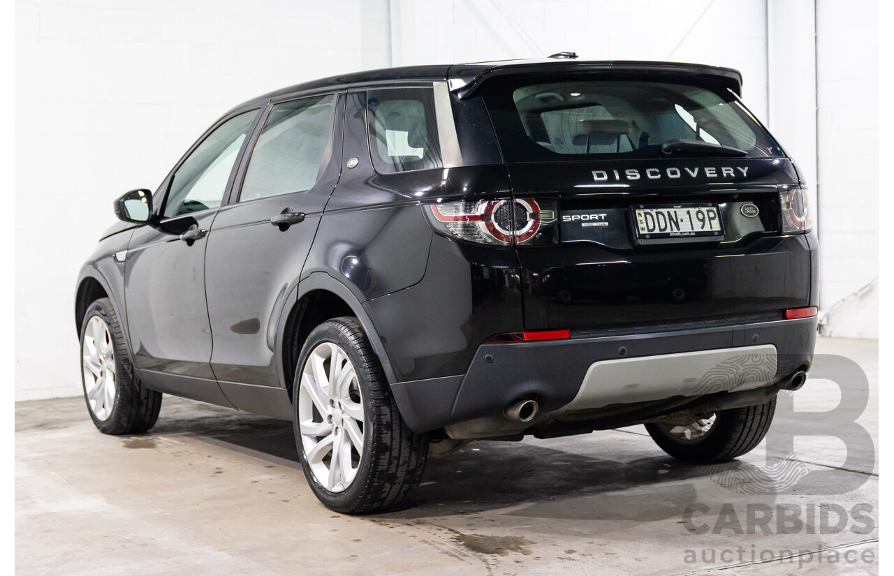 01/2016 Land Rover Discovery Sport Td4 HSE (AWD) LC MY16.5 4d Wagon Santorini Black Metallic Turbo Diesel 2.2L - 7 Seater