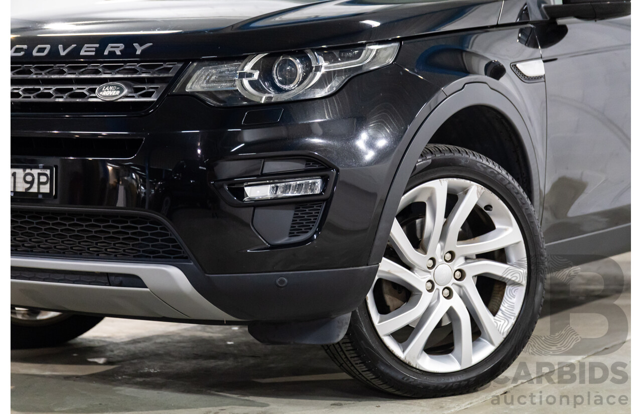 01/2016 Land Rover Discovery Sport Td4 HSE (AWD) LC MY16.5 4d Wagon Santorini Black Metallic Turbo Diesel 2.2L - 7 Seater