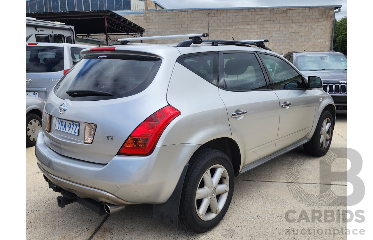 5/2006 Nissan Murano Ti Z50 4d Wagon Silver 3.5L