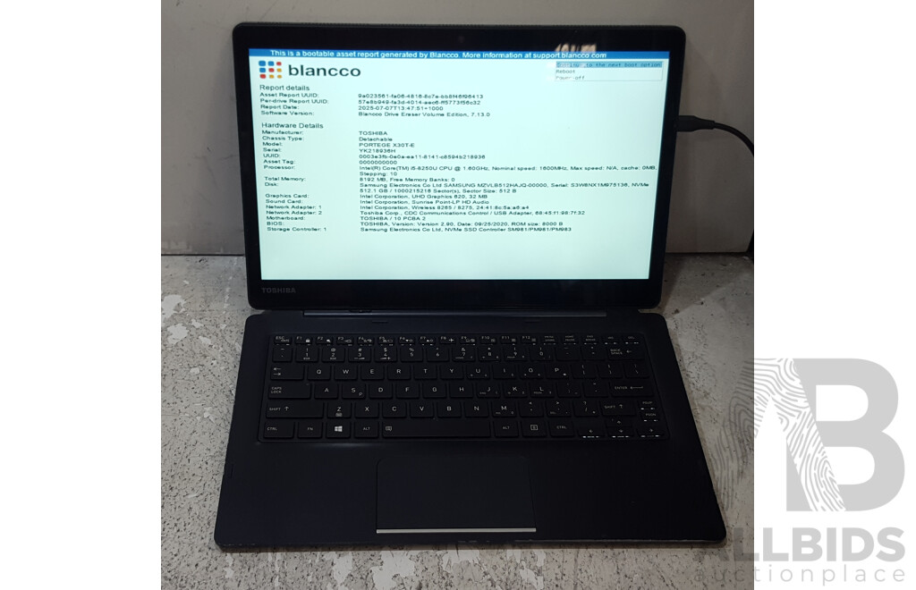 Toshiba Portege X30T-E Intel Core i5 (8250U) 1.60GHz-3.40GHz 4-Core CPU 13.3-Inch Touchscreen Detachable Laptop