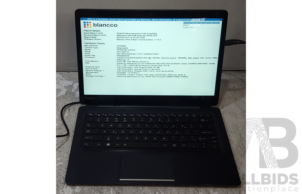Toshiba Portege X30T-E Intel Core i5 (8250U) 1.60GHz-3.40GHz 4-Core CPU 13.3-Inch Touchscreen Detachable Laptop