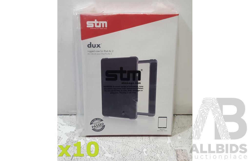 STM dux Rugged Case for iPad Air 2 - Lot of Ten *Brand New