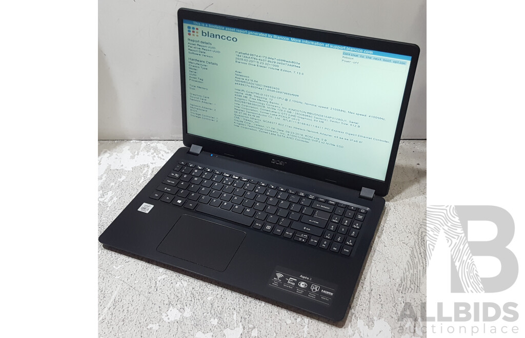 Acer Aspire 3 (A315-54) 10th Gen Intel Core i3 (10110U) 2.10GHz-4.10GHz 2-Core CPU 15.6-Inch Laptop