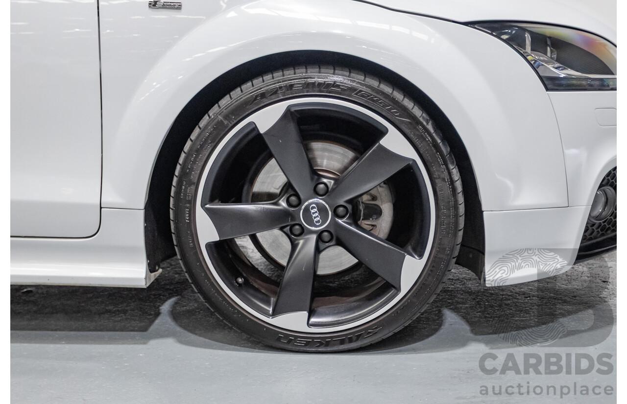 6/2014 Audi TT S-Line 2.0 TFSI Quattro (AWD) 8J MY14 2D Coupe Glacier White Turbo (155kw) 2.0L