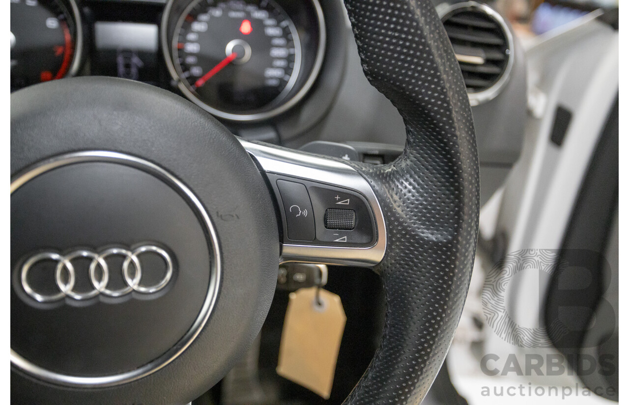 6/2014 Audi TT S-Line 2.0 TFSI Quattro (AWD) 8J MY14 2D Coupe Glacier White Turbo (155kw) 2.0L