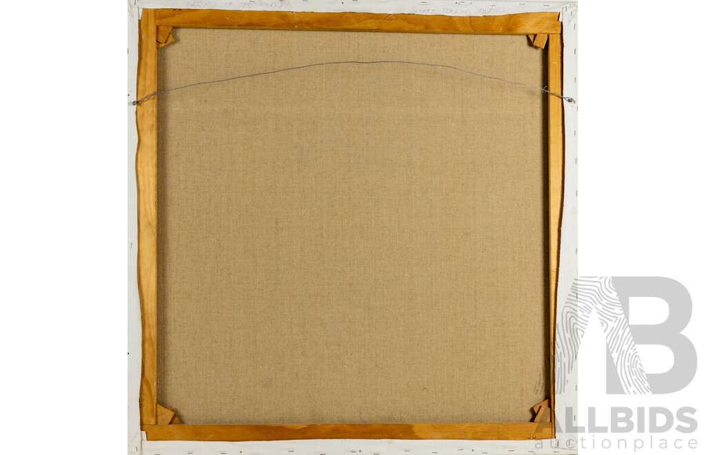 Robert Perkins, (20th Century, Indigenous-Australian), Making of the Murray (1990), Original Oil on Linen, 91 x 91 cm