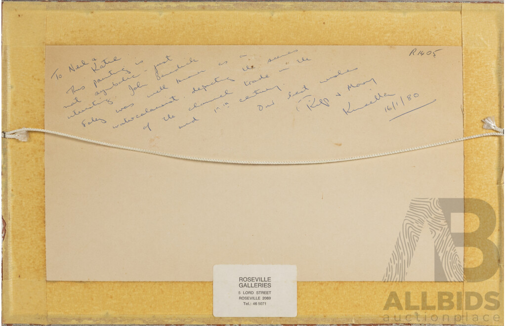 John Benedick Foley, (20th Century, Working C1980s), Inclement Weather at Sea, Original Watercolour, 27 x 42 cm (frame)