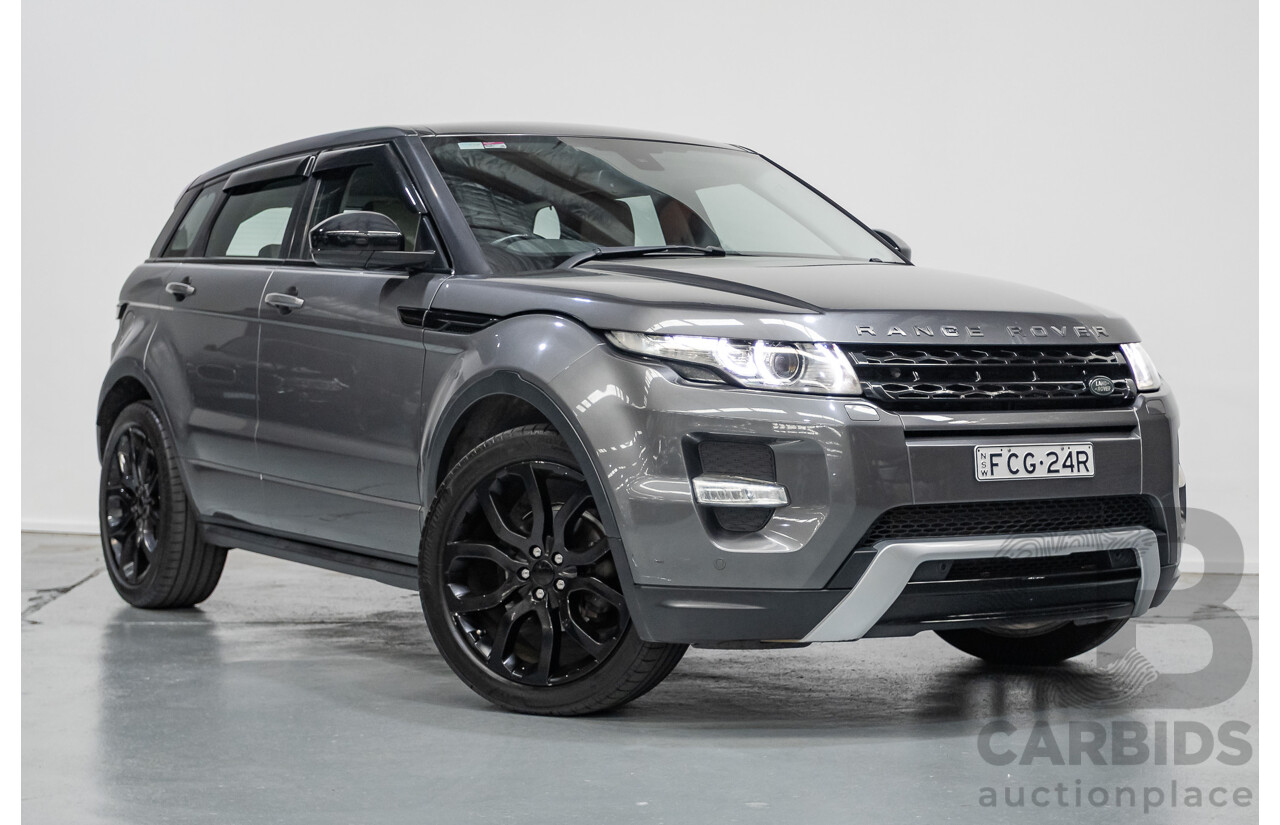 1/2015 Range Rover Evoque SD4 Dynamic LV MY15 5d Wagon Corris Grey Turbo Diesel 2.2L