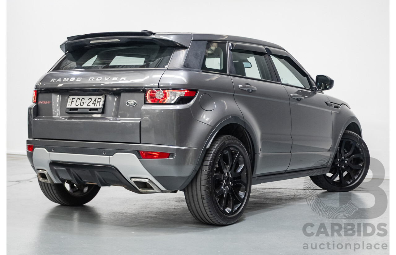 1/2015 Range Rover Evoque SD4 Dynamic LV MY15 5d Wagon Corris Grey Turbo Diesel 2.2L