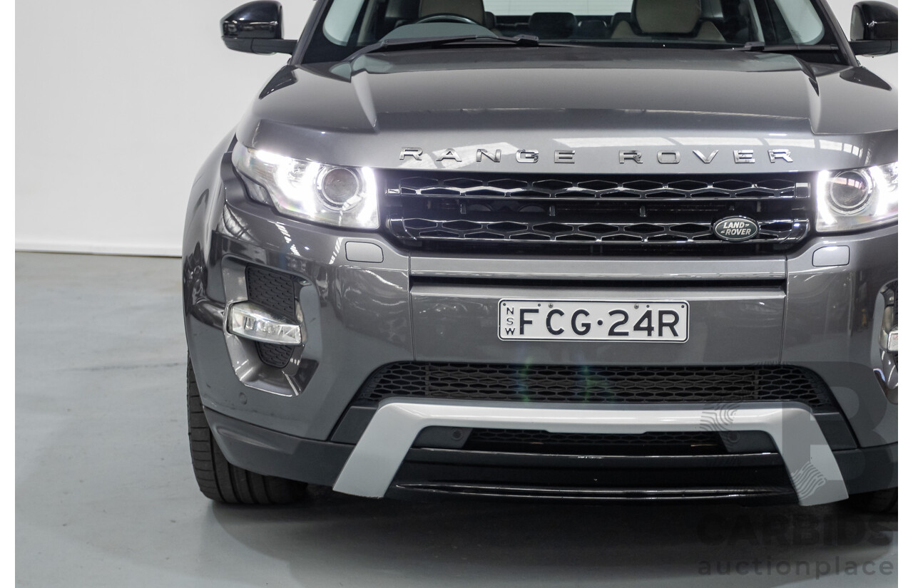 1/2015 Range Rover Evoque SD4 Dynamic LV MY15 5d Wagon Corris Grey Turbo Diesel 2.2L
