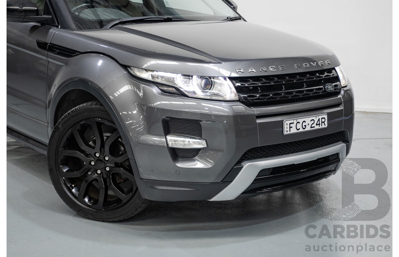 1/2015 Range Rover Evoque SD4 Dynamic LV MY15 5d Wagon Corris Grey Turbo Diesel 2.2L