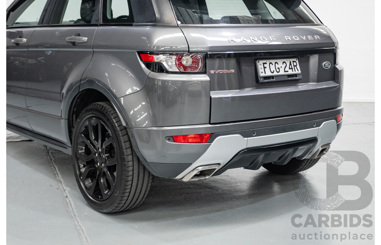 1/2015 Range Rover Evoque SD4 Dynamic LV MY15 5d Wagon Corris Grey Turbo Diesel 2.2L