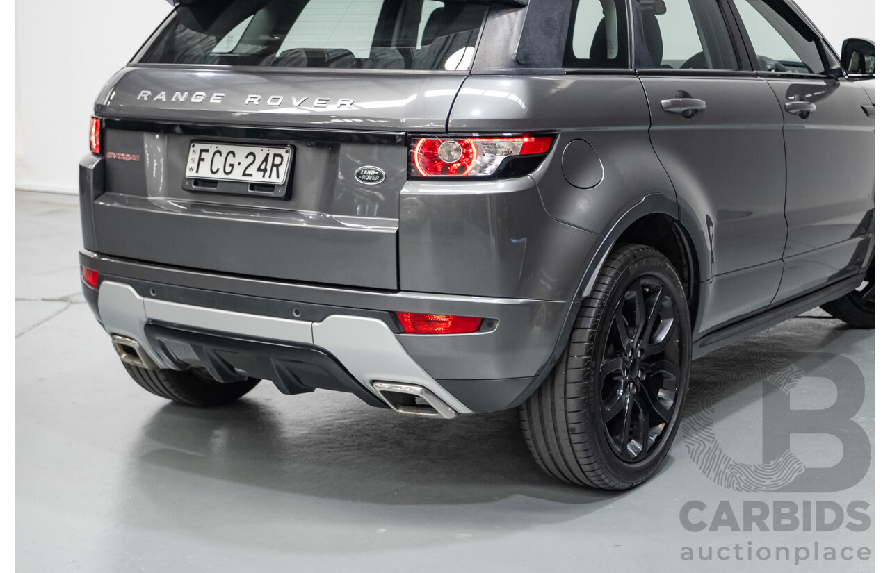 1/2015 Range Rover Evoque SD4 Dynamic LV MY15 5d Wagon Corris Grey Turbo Diesel 2.2L