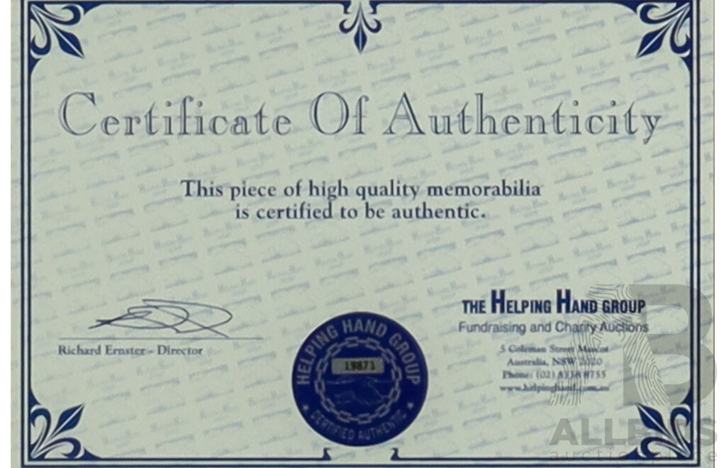 Framed Eldrick 'Tiger' Woods Signed Photo Montage