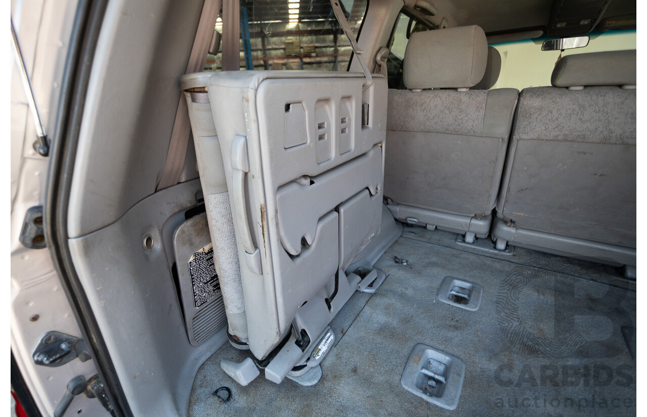 10/2002 Toyota Landcruiser GXL (4x4) FZJ105R 4D Warm Silver Metallic V8 4.7L - 8 Seater