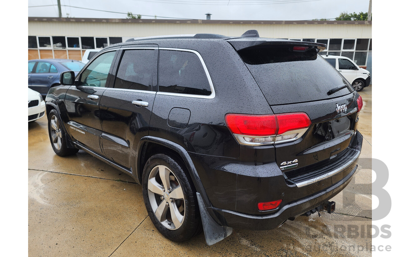 12/2013 Jeep Grand Cherokee Overland (4x4) WK MY14 4d Wagon Black 3.0L