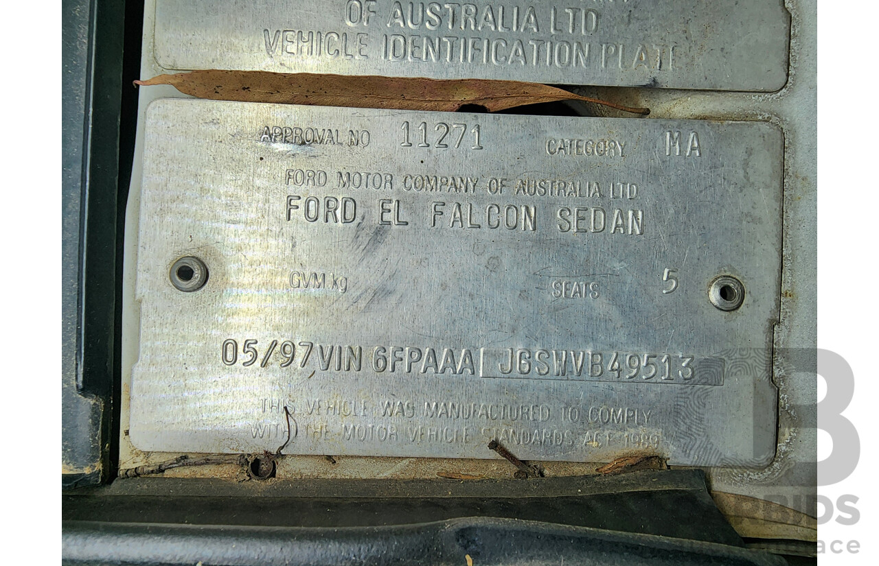 5/1997 Ford Falcon GLi EL 4d Sedan White 4.0L