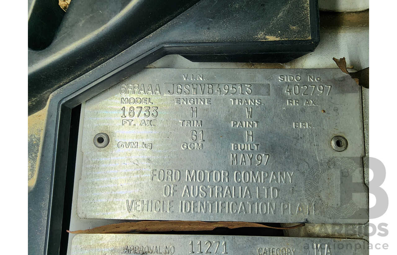 5/1997 Ford Falcon GLi EL 4d Sedan White 4.0L