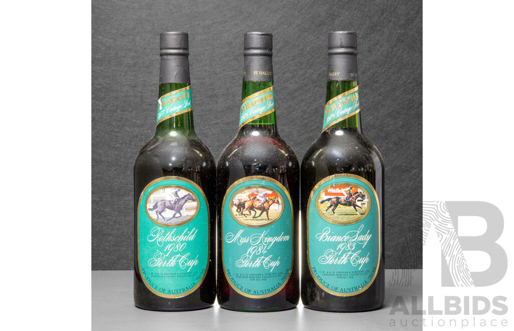 Collection of Three Various St Hallets Race Winning Ports (3)
