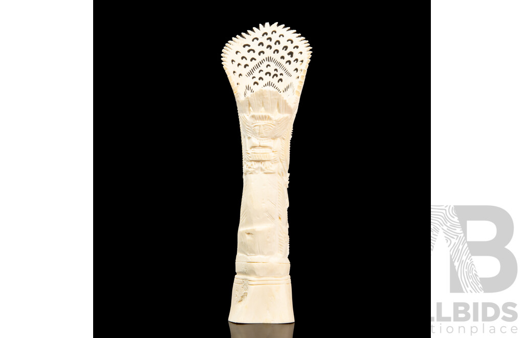 Heavily Carved Balinese Totem Sculpture