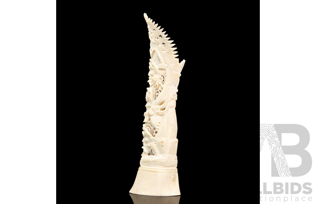 Heavily Carved Balinese Totem Sculpture
