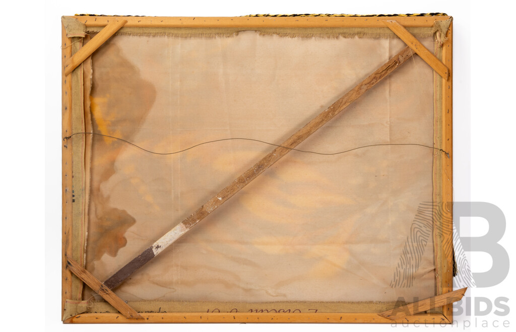 Vintage L'Oiseau D'Or Unframed Tapestry by Royal Paris