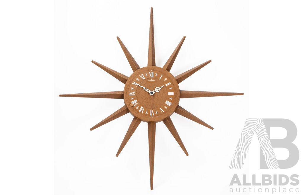 Vintage Junghans Starburst Wall Clock