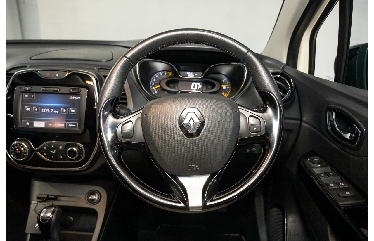 1/2015 Renault Captur Dynamique (FWD) J87 4d Wagon Ivory White / Black Roof Turbo 1.2L