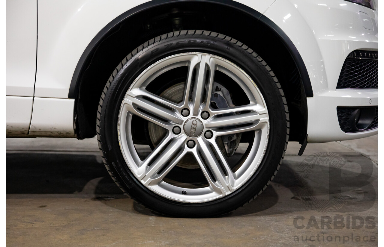 10/2014 Audi Q7 3.0 TDI Quattro S-Line MY14 4d Wagon Carrara White Turbo Diesel V6 3.0L