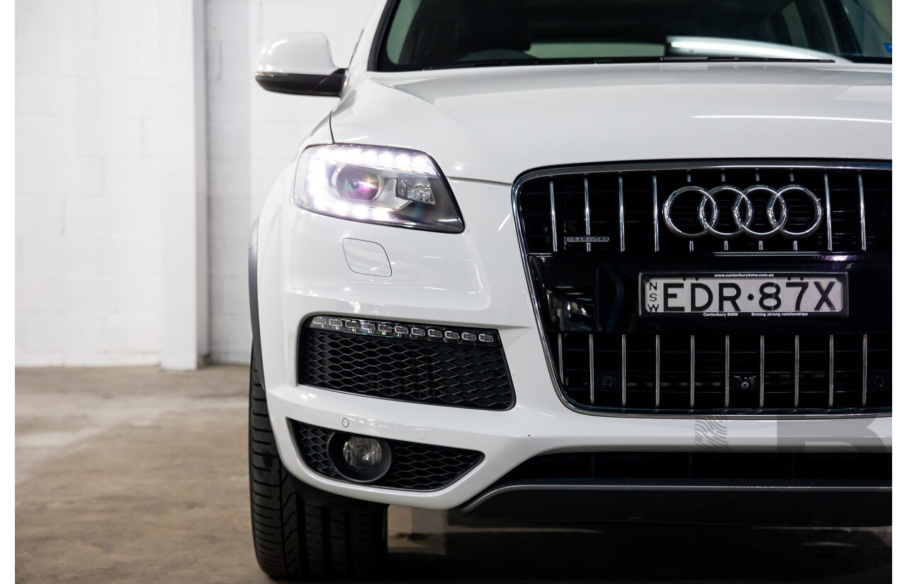 10/2014 Audi Q7 3.0 TDI Quattro S-Line MY14 4d Wagon Carrara White Turbo Diesel V6 3.0L