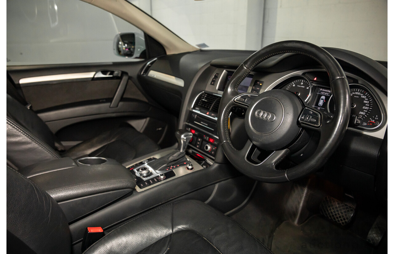 10/2014 Audi Q7 3.0 TDI Quattro S-Line MY14 4d Wagon Carrara White Turbo Diesel V6 3.0L