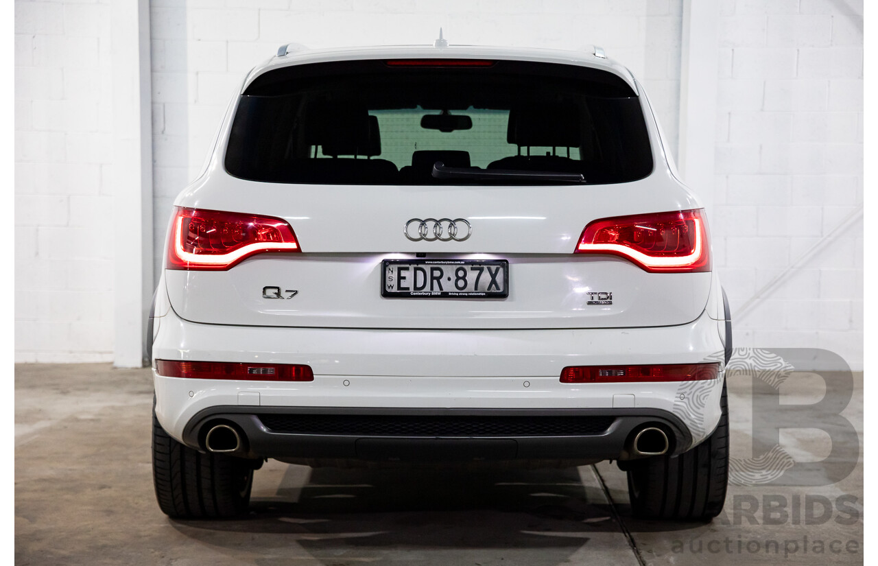 10/2014 Audi Q7 3.0 TDI Quattro S-Line MY14 4d Wagon Carrara White Turbo Diesel V6 3.0L