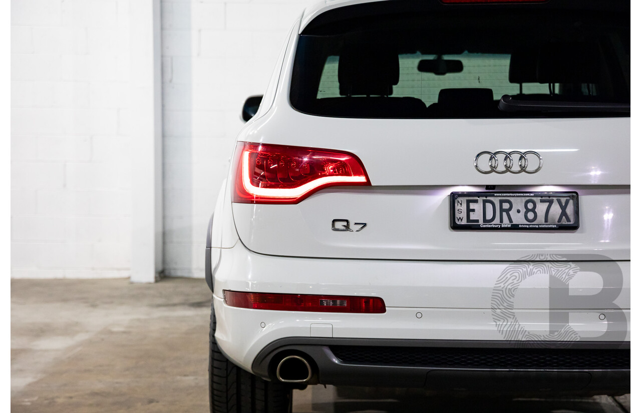 10/2014 Audi Q7 3.0 TDI Quattro S-Line MY14 4d Wagon Carrara White Turbo Diesel V6 3.0L