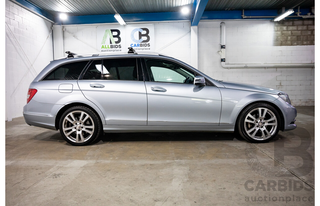 9/2012 Mercedes-Benz C250 CDI Avantgarde BE W204 MY12 4d Wagon Diamond Silver Metallic Turbo Diesel 2.1L