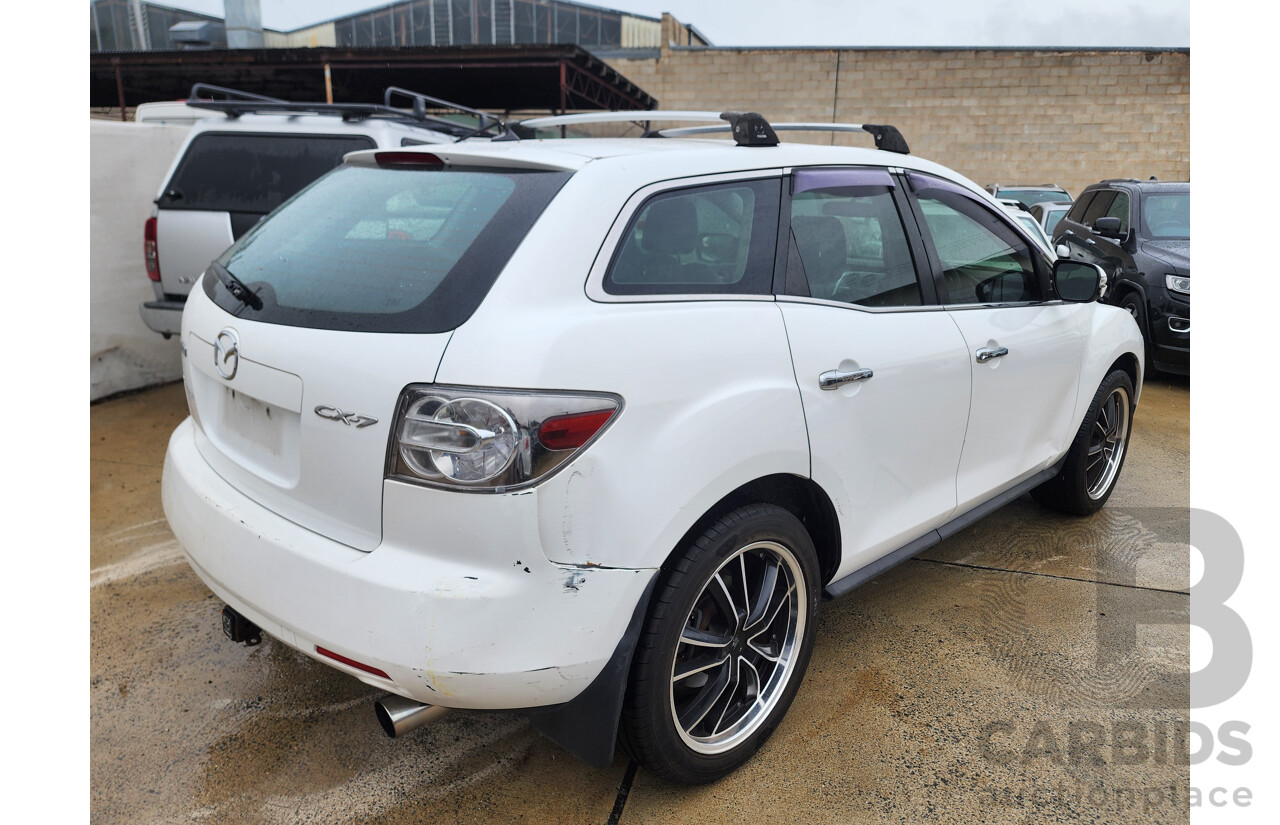 10/2008 Mazda Cx-7 Luxury (4x4) ER 4d Wagon White 2.3L