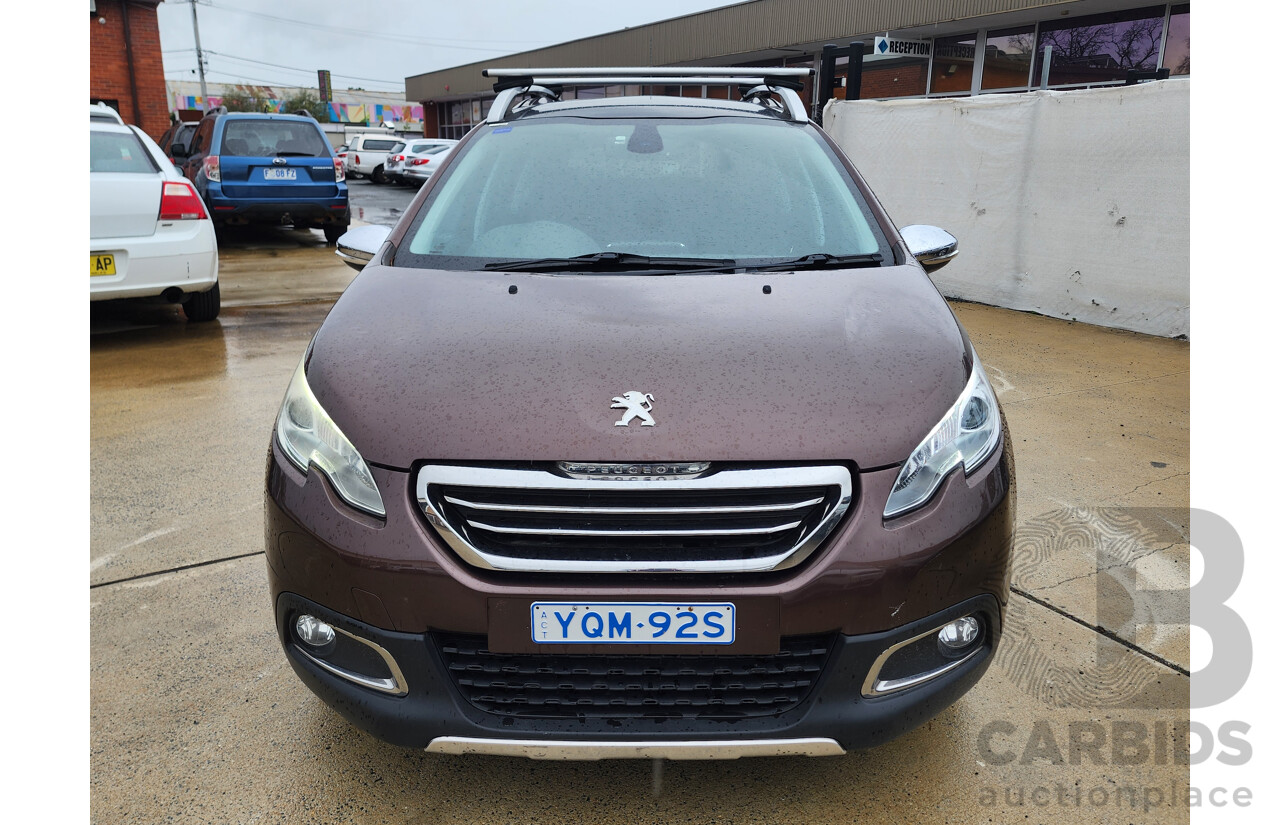 1/2015 Peugeot 2008 Allure 4d Wagon Brown 1.6L