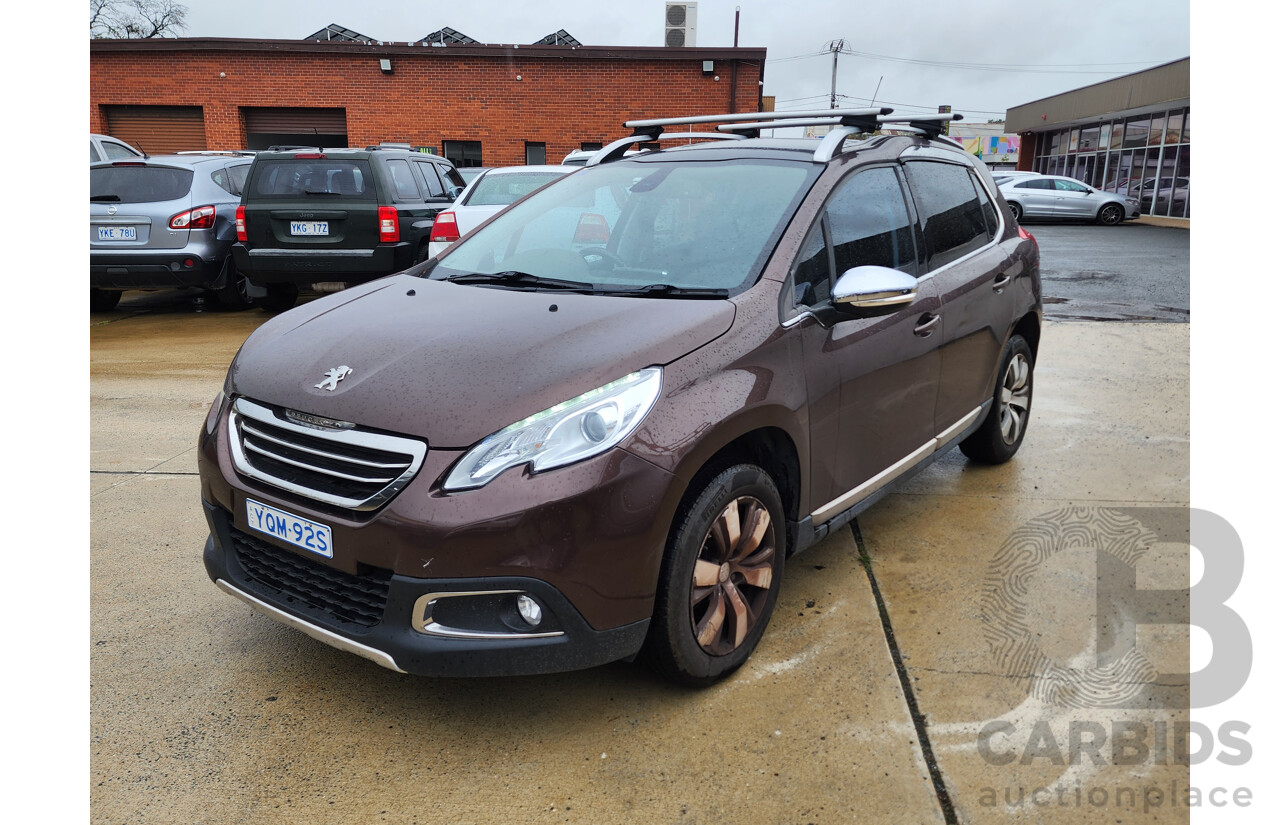1/2015 Peugeot 2008 Allure 4d Wagon Brown 1.6L