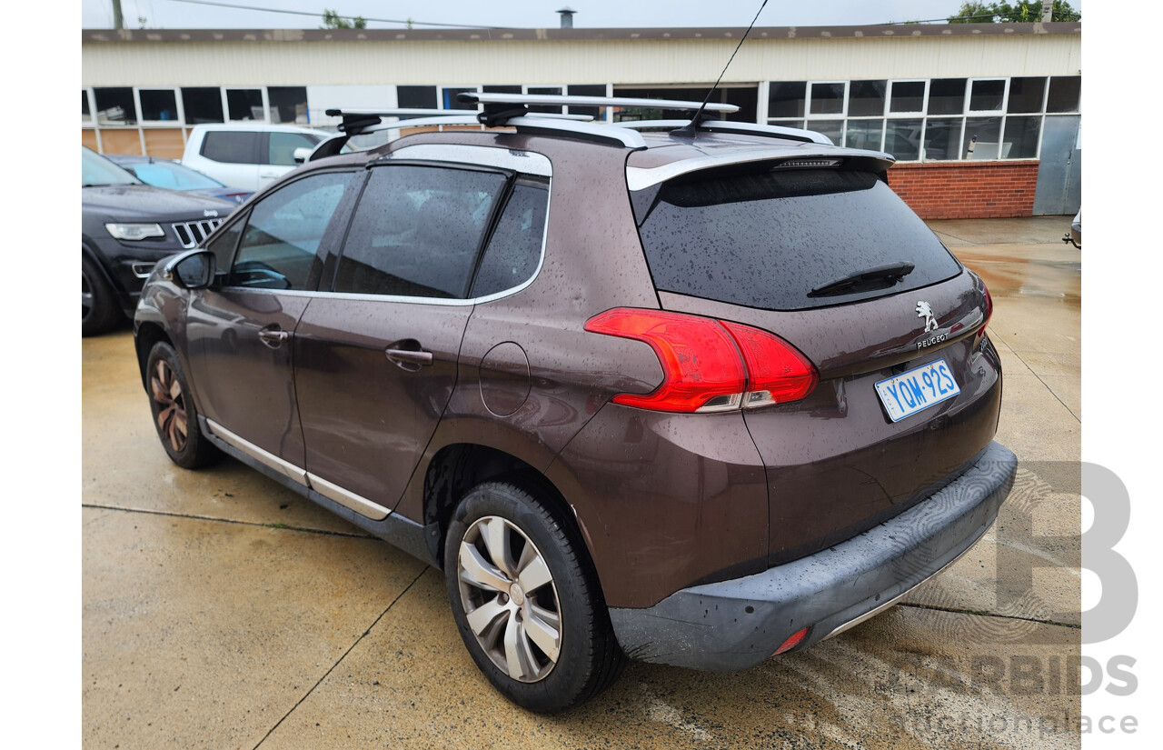 1/2015 Peugeot 2008 Allure 4d Wagon Brown 1.6L