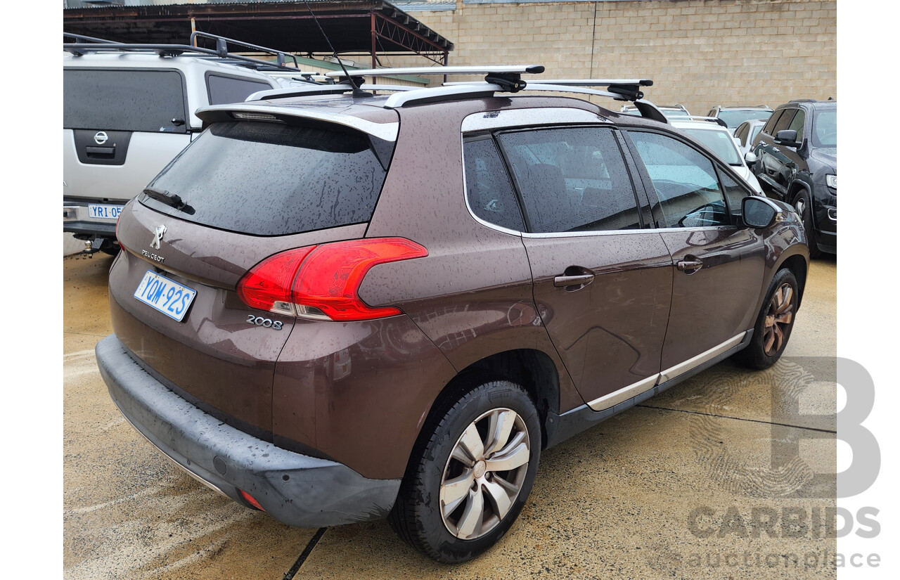 1/2015 Peugeot 2008 Allure 4d Wagon Brown 1.6L
