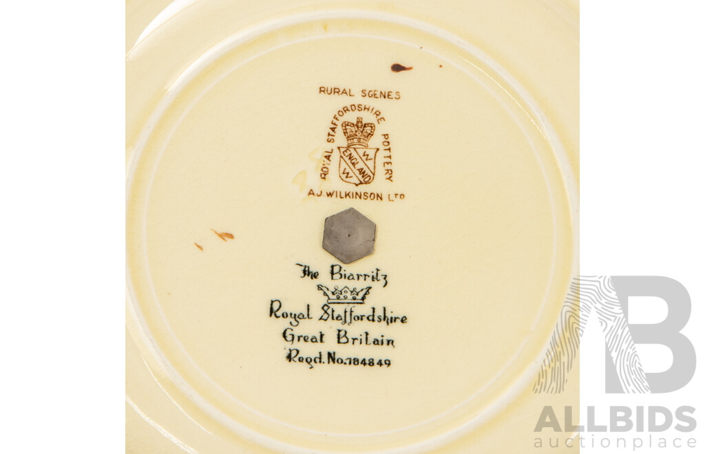 Part 'Rural Scene' Dinner Service by Clarice Cliff for Royal Staffordshire