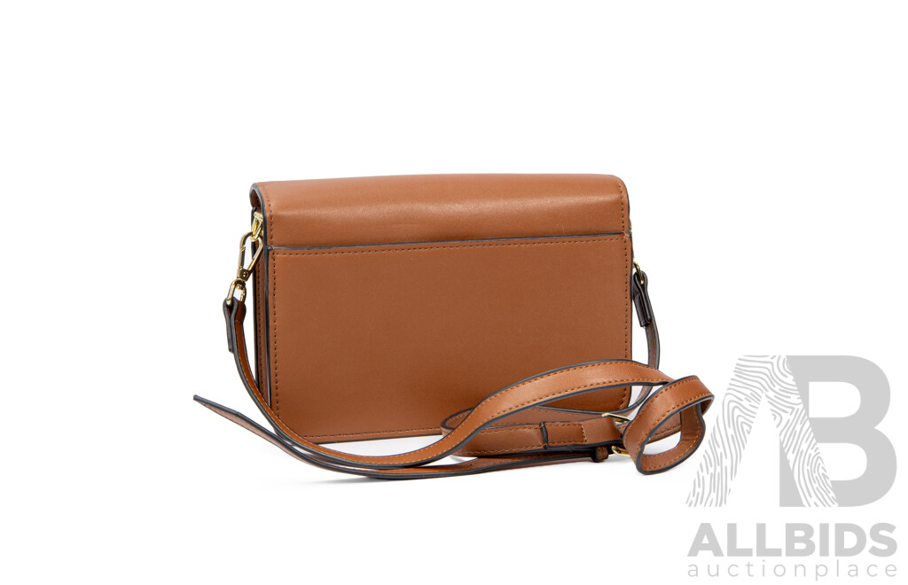 Light Brown Leather Trunk Shoulder Bag by Marni, Italy