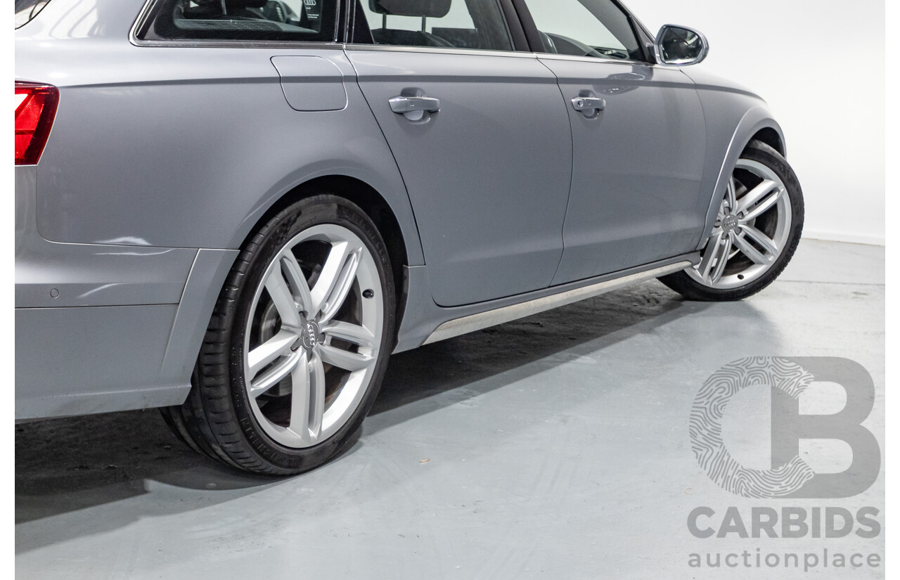 2/2017 Audi A6 Allroad Quattro TDI (AWD) 4GH MY17 4D Wagon Tornado Gray Metallic Turbo Diesel 3.0L