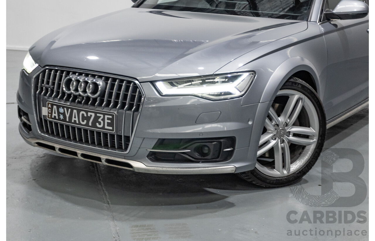 2/2017 Audi A6 Allroad Quattro TDI (AWD) 4GH MY17 4D Wagon Tornado Gray Metallic Turbo Diesel 3.0L