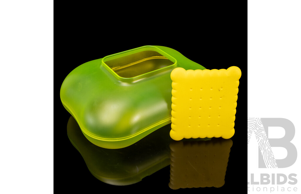 Alessi Lime Green Biscuit Container