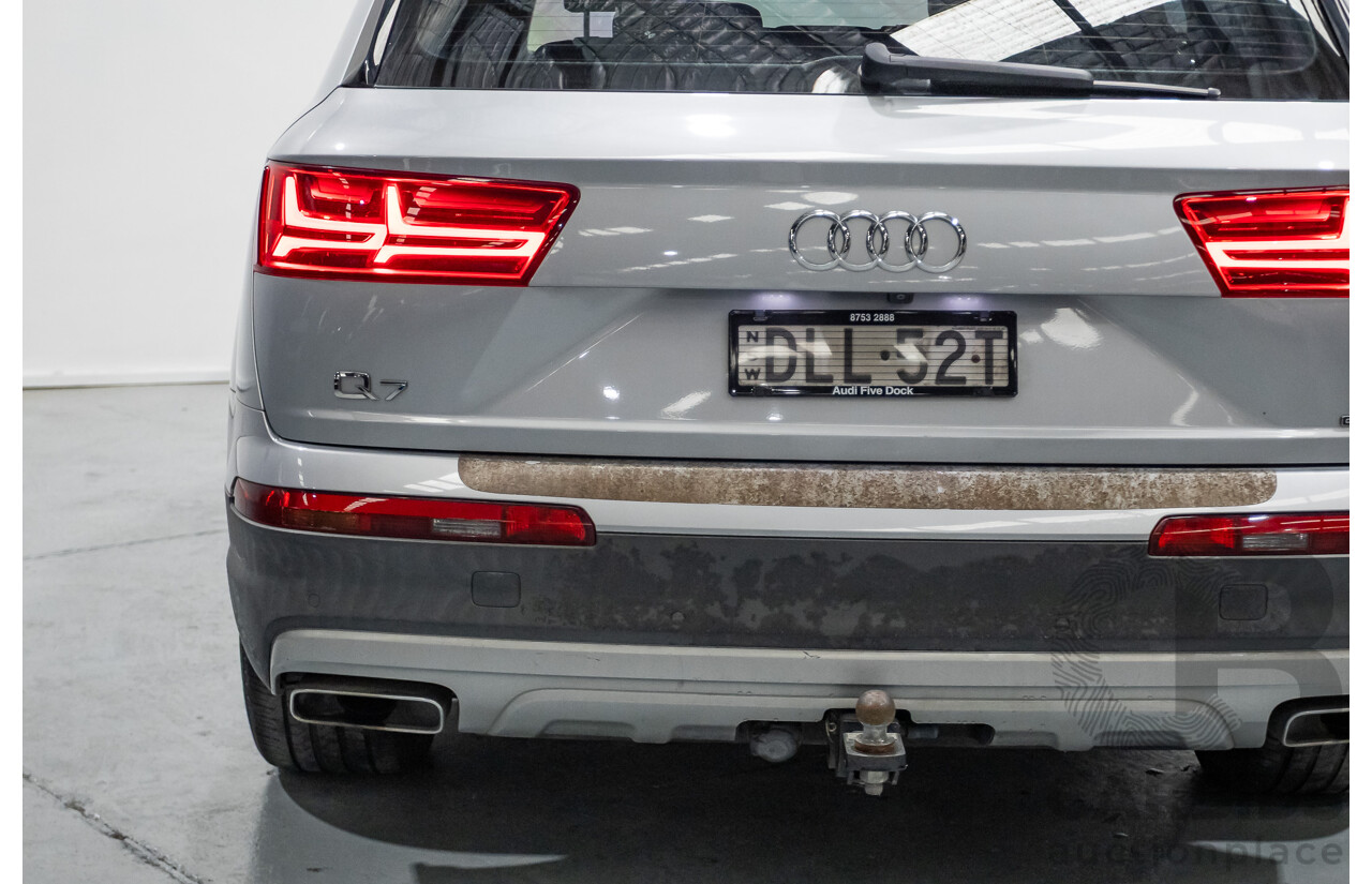 7/2016 Audi Q7 3.0 TDI Quattro (AWD) 4M MY17 4D Wagon Floret Silver Metallic Turbo Diesel V6 (160kw) 3.0L - 7 seater