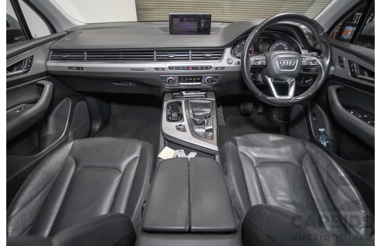 7/2016 Audi Q7 3.0 TDI Quattro (AWD) 4M MY17 4D Wagon Floret Silver Metallic Turbo Diesel V6 (160kw) 3.0L - 7 seater