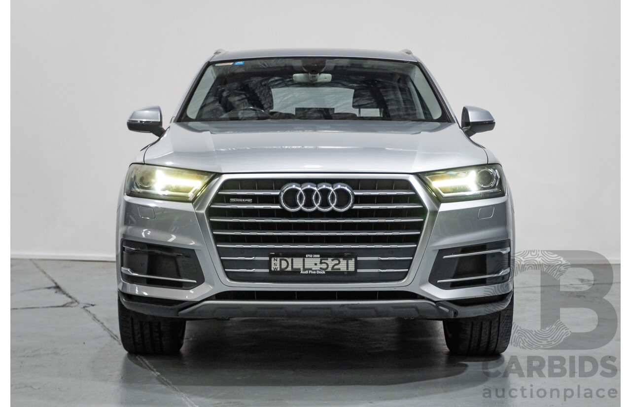 7/2016 Audi Q7 3.0 TDI Quattro (AWD) 4M MY17 4D Wagon Floret Silver Metallic Turbo Diesel V6 (160kw) 3.0L - 7 seater