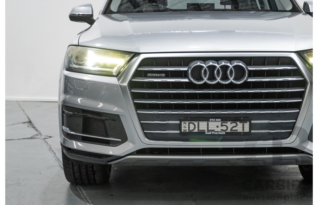 7/2016 Audi Q7 3.0 TDI Quattro (AWD) 4M MY17 4D Wagon Floret Silver Metallic Turbo Diesel V6 (160kw) 3.0L - 7 seater